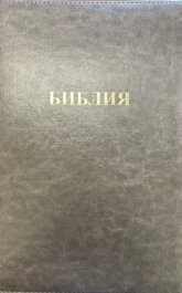 Large Print Bible (7 x 10.5) Olive Green Synthetic Leather (Zipper)