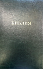 Large Print Bible (7 x 10.5) Dark Green Synthetic Leather (Zipper)